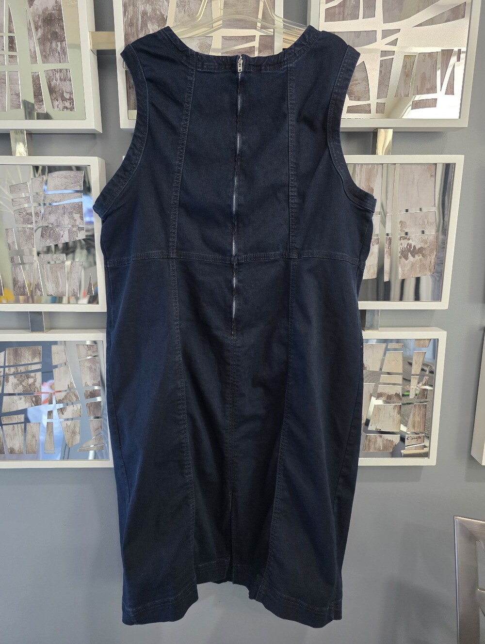 Ava & Viv Sleeveless Dark Blue Denim Sheath Dress. Size 22 - Picture 3 of 3